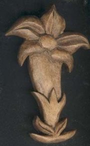 madeira esculpida de genciana
