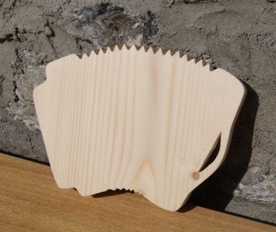 Acordeão de madeira maciça ht15cm decoração de música de casamento