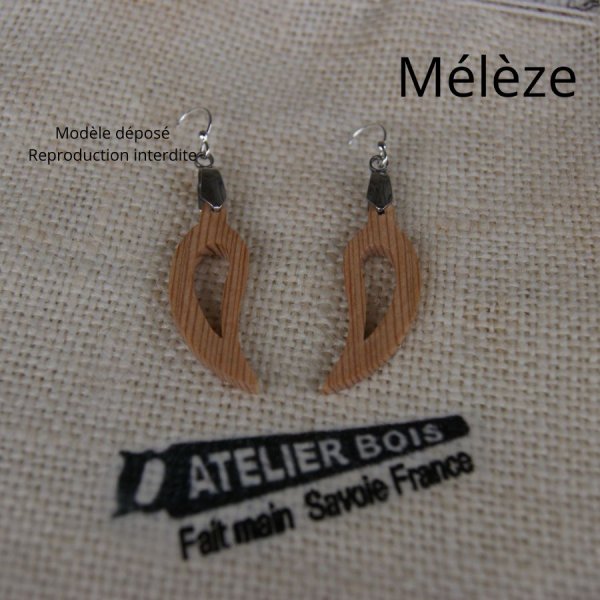 brinco de folha de madeira de faia, j&oacute;ias &eacute;ticas de madeira, j&oacute;ias da natureza, feitas &agrave; m&atilde;o