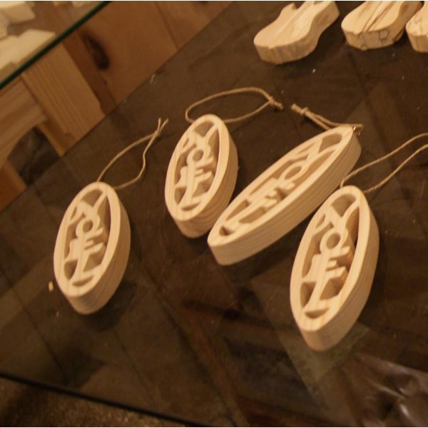 Natal em madeira de abeto maci&ccedil;a de 12 cm, decora&ccedil;&atilde;o natural feita &agrave; m&atilde;o