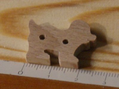 Botão de cão de 25mm para decorar e coser, embelezamento de scrapbooking feito à mão
