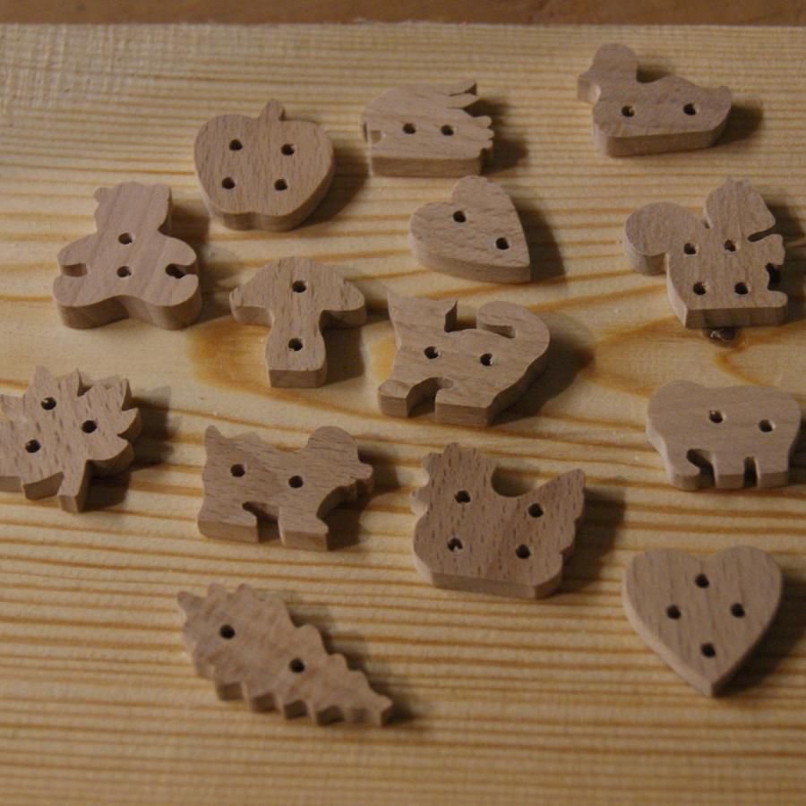 Botão maçã maciça de 22mm embelezamento de madeira maciça feito à mão scrapbooking