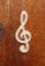 clave de madeira maciça tripla ht 20 cm para decoração de interiores de música, decoração de mesa, presente de músico
