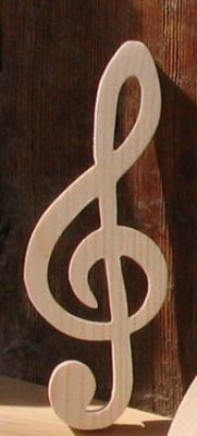 clave de madeira maciça tripla ht 20 cm para decoração de interiores de música, decoração de mesa, presente de músico
