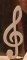 clave de madeira maciça tripla ht 20 cm para decoração de interiores de música, decoração de mesa, presente de músico