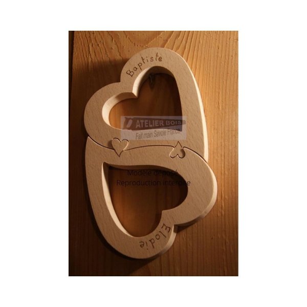 puzzle de cora&ccedil;&otilde;es, decora&ccedil;&atilde;o de casamento em madeira, dia dos namorados, feito &agrave; m&atilde;o