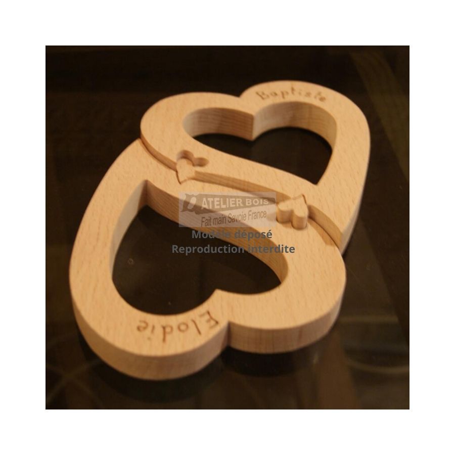 puzzle de corações, decoração de casamento em madeira, dia dos namorados, feito à mão