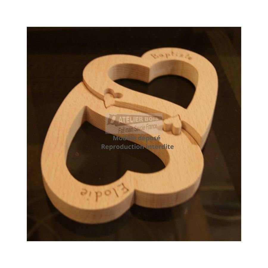 puzzle de corações, decoração de casamento em madeira, dia dos namorados, feito à mão