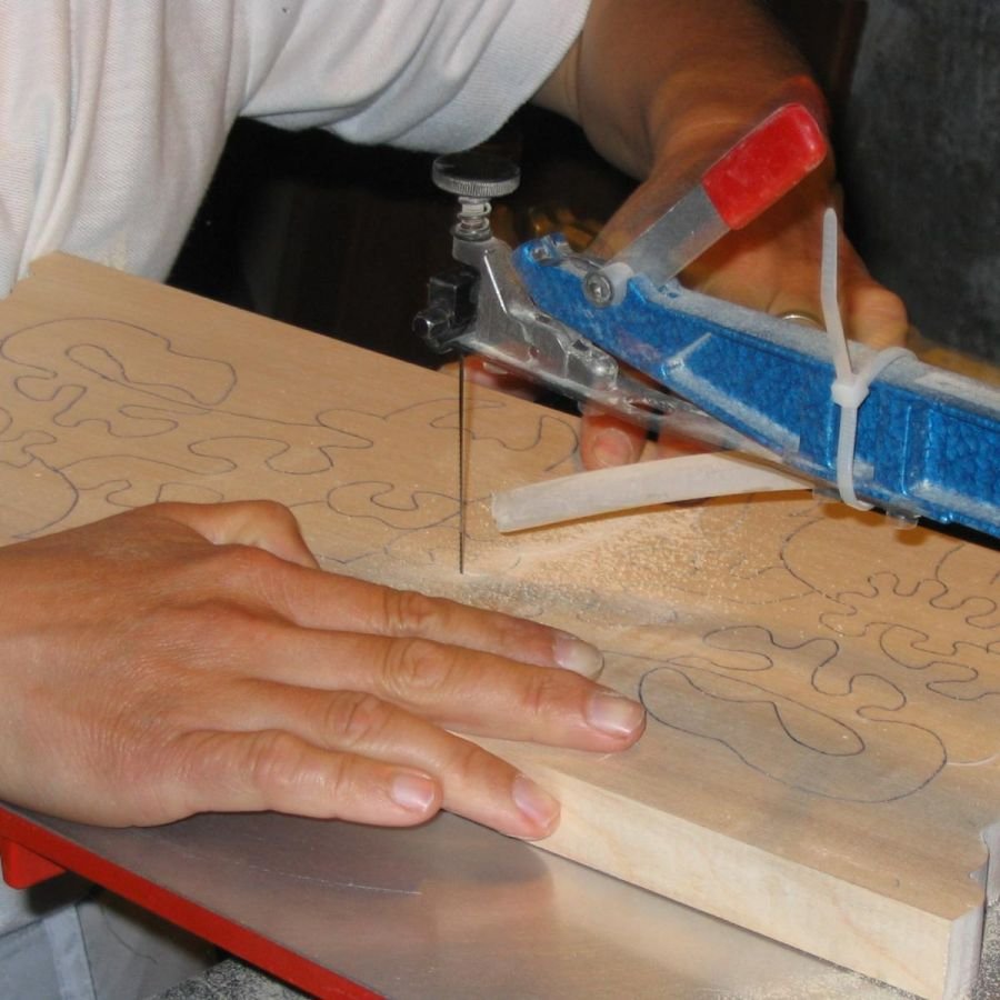 Puzzle de Natal de madeira para pintar, 10 peças feitas à mão em bordo sólido