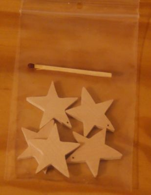 5 estrelas trespassadas, decoração de Natal para decorar e pendurar