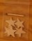 5 estrelas trespassadas, decoração de Natal para decorar e pendurar