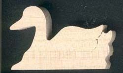 Figurinha de pato de 3mm para pintar, para colar um passatempo em miniatura