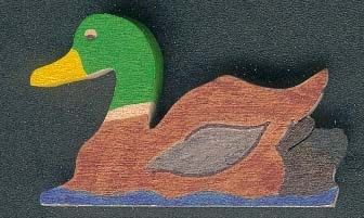 Figurinha de pato de madeira para pintar, lazer criativo, miniatu
