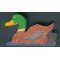 Figurinha de pato de madeira para pintar, lazer criativo, miniatu
