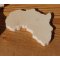 Mapa figurado de África ht6cm de espessura 3mm para decorar
