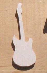 Figurine marque place música de casamento de guitarra eléctrica tema de madeira maciça feita à mão