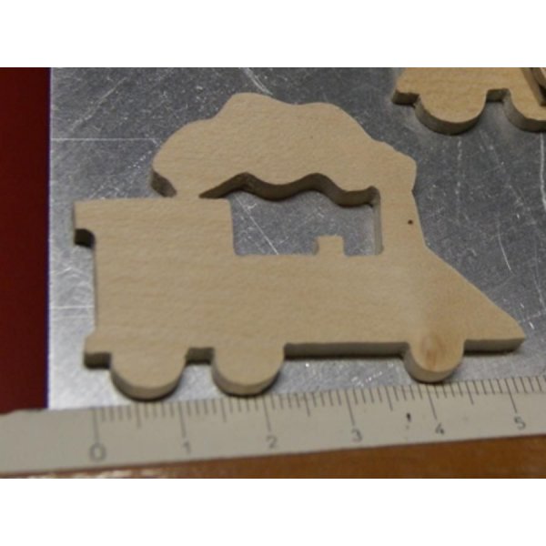 figura de locomotiva, marcador, miniaturas de lazer criativo ornamentação de madeira de scrapbooking feito à mão