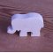 Figurinha de elefante miniatura em madeira maciça para decorar artesanato artesanal 