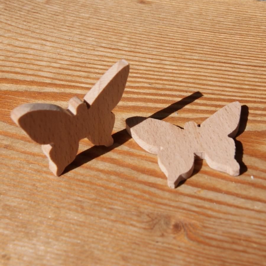 Figurinha borboleta miniatura para decorar, lazer criativo, scrapbooking, madeira maciça feita à mão