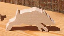estatueta de javali 3mm, miniatura de madeira maciça, tema de caça, floresta, natureza, feita à mão, ornamentação de scrapbooking