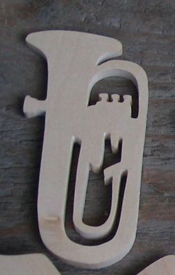 Decoração de casamento com tema de música tuba de 3mm