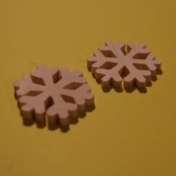 6 ramos de floco de neve, decora&ccedil;&atilde;o de Natal, para decorar, madeira maci&ccedil;a, bordo