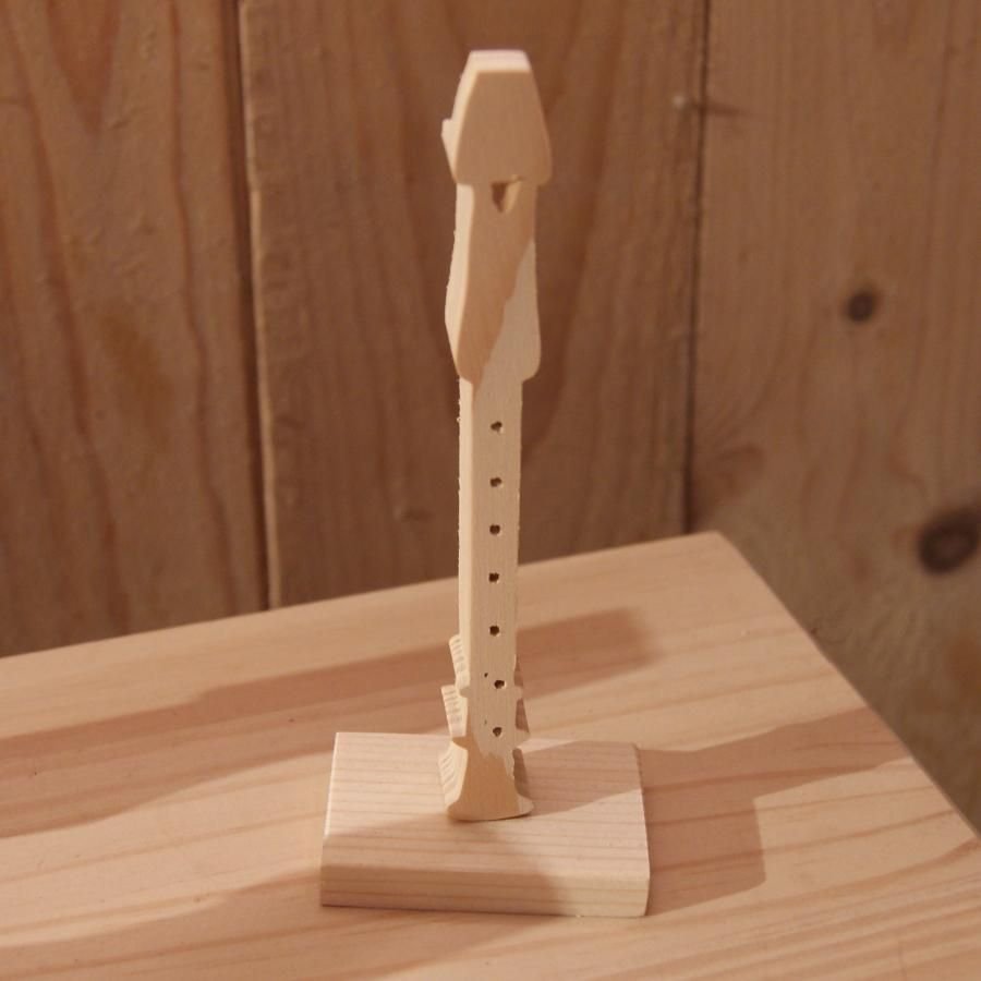 gravador de madeira sólida ht 20 cm decoração de interiores feita à mão flautista de presente musical