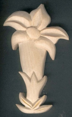 Natureza encerada de genciana esculpida