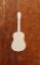 Guitarra de madeira 15cm música de decoração