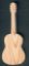 Guitarra de madeira 15cm música de decoração