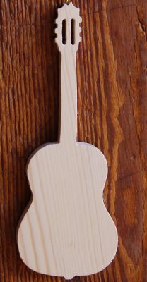 Guitarra de madeira ht20cm decoração interior temática de música, presente de guitarrista