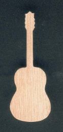 Guitarra montada em fuso
