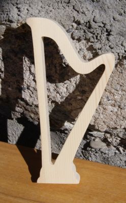 Harpa de madeira 15cm