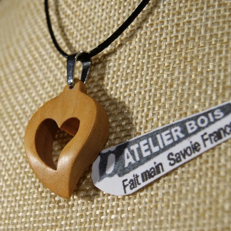 Pingente coração em cordão ajustável, jóias do dia de São Valentim