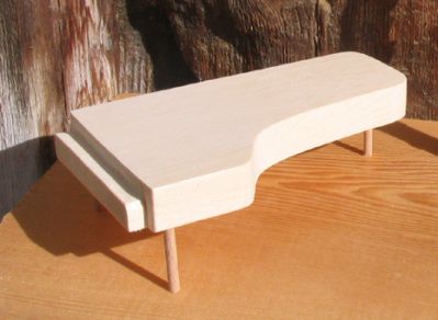 piano de cauda com 15 cm de música tema decoração de casamento em madeira