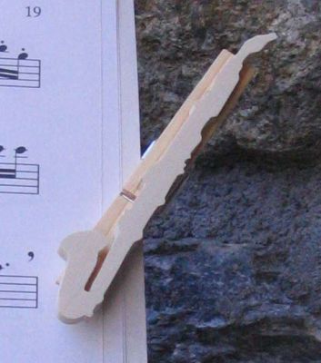 clipe para clarinete baixo de madeira maciça feito à mão para presentes de músicos