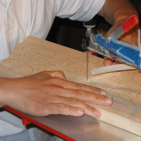 Puzzle de 4 pe&ccedil;as de puzzle de madeira maci&ccedil;a de cabra Hetre feito &agrave; m&atilde;o, animais da quinta