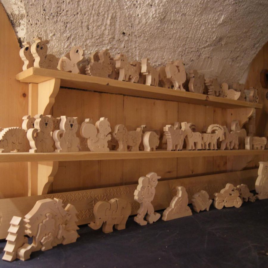  puzzle caminhante 8 peças feitas de madeira maciça de faia, de presente artesanal caminhadas, montanha