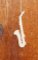 Saxofone de madeira ht15cm, decoração musical