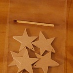 5 estrelas trespassadas, decora&ccedil;&atilde;o de Natal para decorar e pendurar