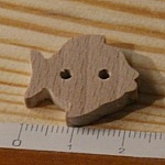 Bot&atilde;o de peixe de 22mm para decorar e coser