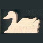 Figurinha de pato de 3mm para pintar, para colar um passatempo em miniatura
