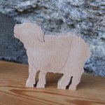 marca de casamento de ovelhas animais de fazenda temática