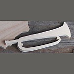 Cornetim de Figurine lg 9cm ep 3mm trombeta de cavalaria