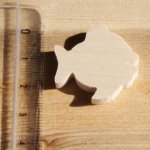 figura de peixe miniatura com 3mm de espessura para pintar e colar madeira maciça de bordo feita à mão