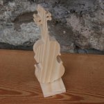 violino montado em madeira maciça decoração de casamento feito à mão violinista de presente