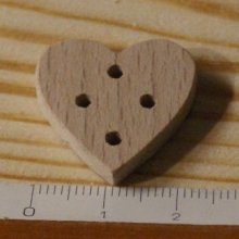 Botão de 22mm para decorar e coser ou colar, embelezamento de madeira maciça feito à mão
