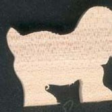 Cão de madeira de bordo maciço, feito à mão, tema de fazenda de estatuetas, animais de estimação