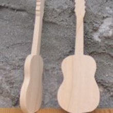 Tema de música de casamento de guitarra, madeira, feita à mão