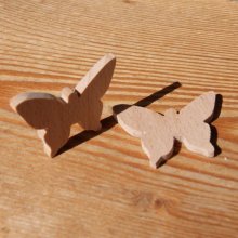 Figurinha borboleta miniatura para decorar, lazer criativo, scrapbooking, madeira maciça feita à mão